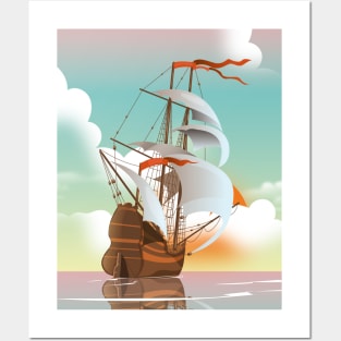 Old Sailing Ship Posters and Art